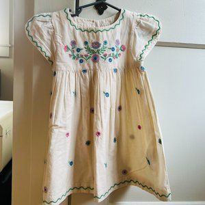 Mini Boden Embroidered Texture Dress